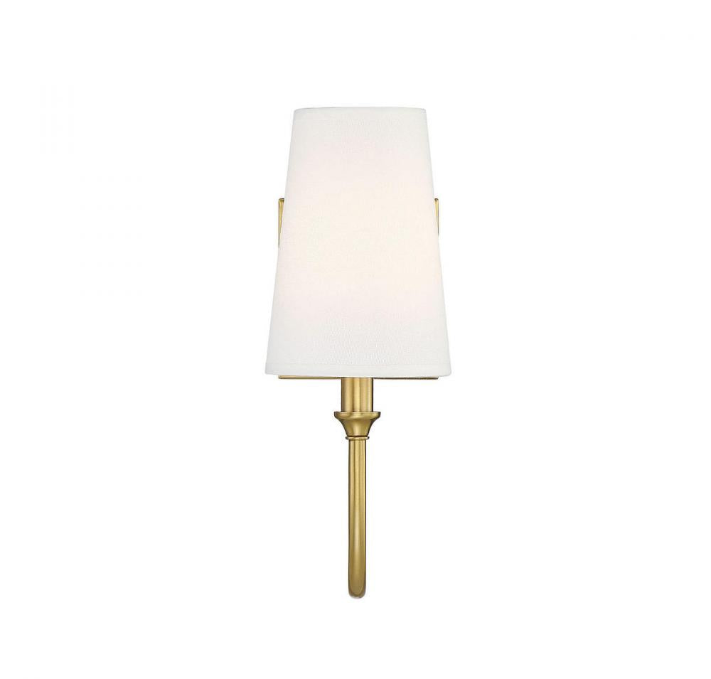 Savoy House CAMERON 9-2542-1-322 Wall Sconce Light Fixture Transitional - Warm Brass (OPEN BOX)