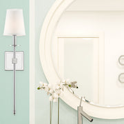 Monroe 1-Light Wall Sconce in Polished Nickel