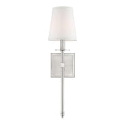 Monroe 1-Light Wall Sconce in Satin Nickel