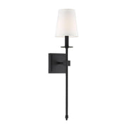 Monroe 1-Light Wall Sconce in Matte Black