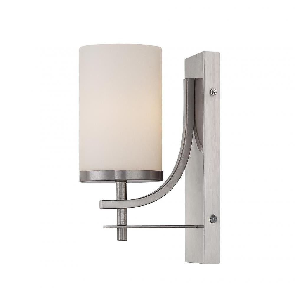 Colton 1-Light Wall Sconce in Satin Nickel