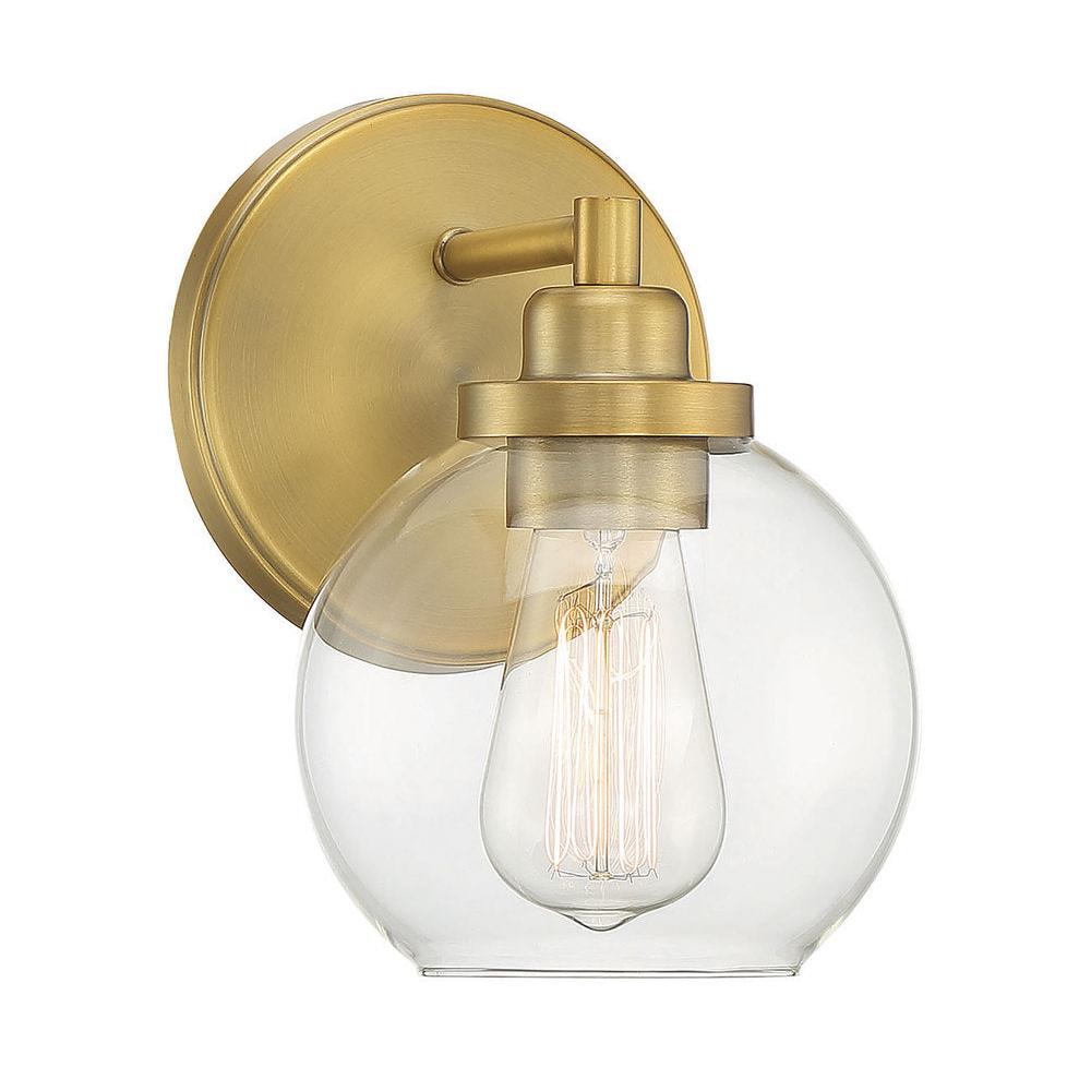 Carson 1-Light Wall Sconce in Warm Brass