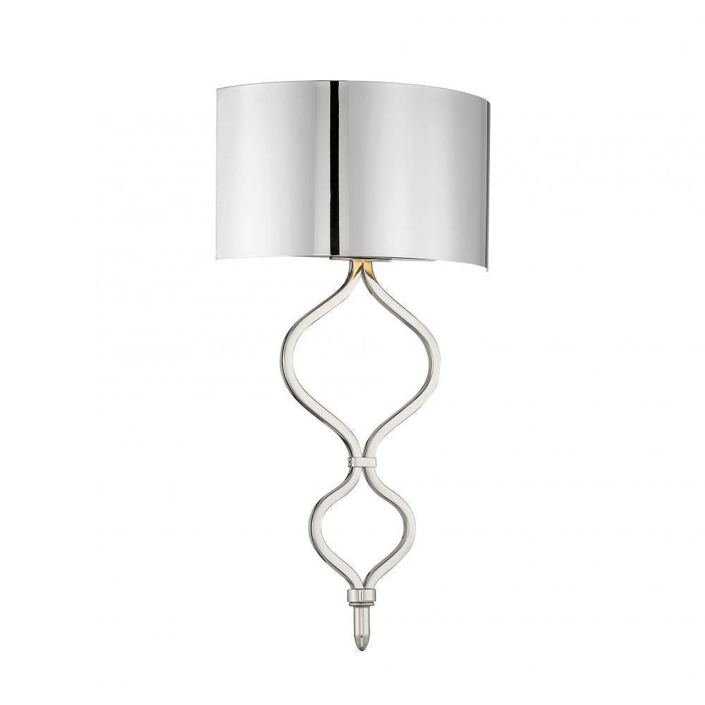 Como LED Wall Sconce in Polished Nickel