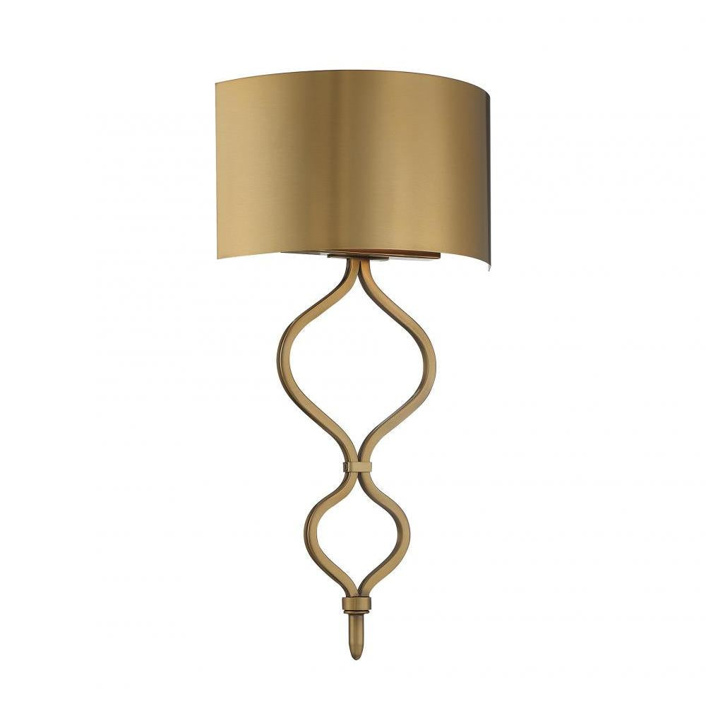 Como LED Wall Sconce in Warm Brass