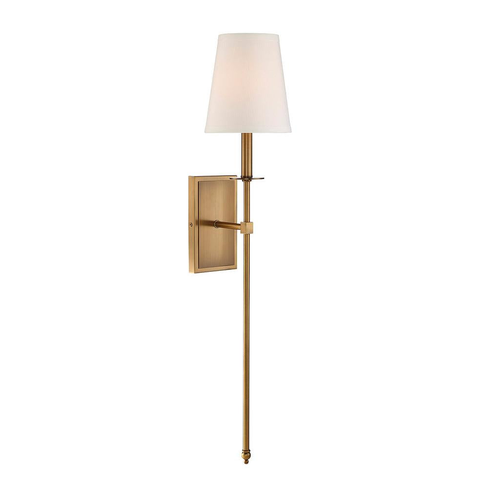 Monroe 1-Light Wall Sconce in Warm Brass
