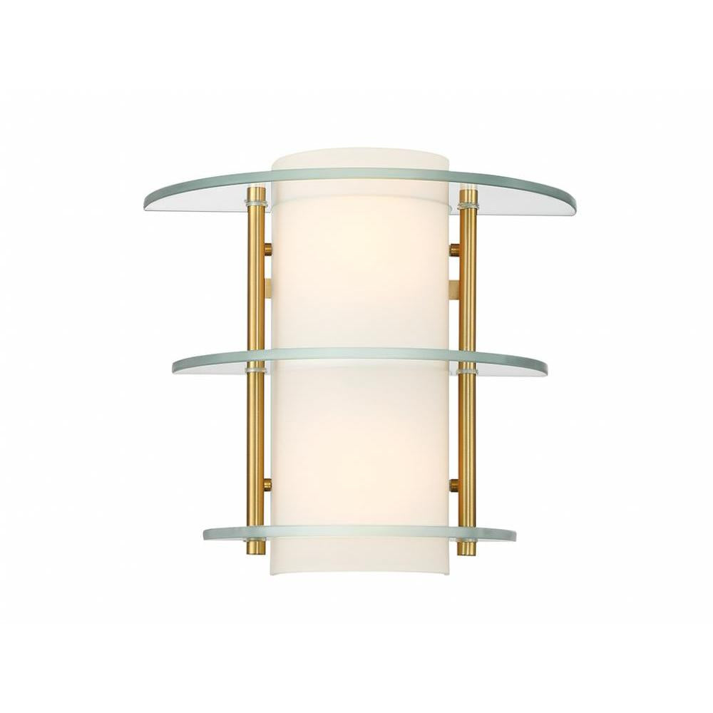 Newell 2-Light Wall Sconce in Warm Brass