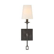 Lorainne 1-Light Wall Sconce in Oxidized Black