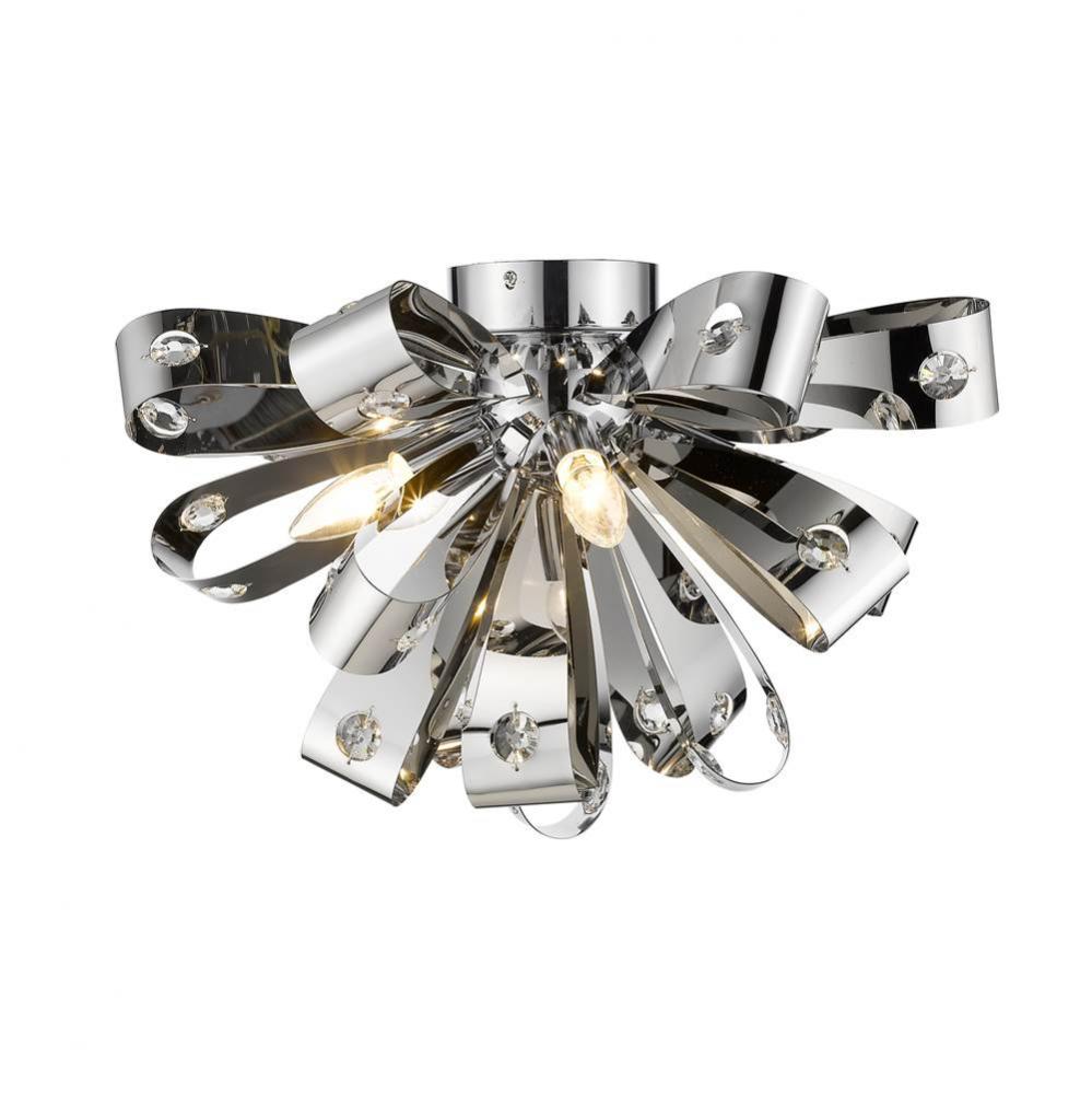 Z-Lite Lighting CHROMES 9001F-CH Flush Mount - Chrome