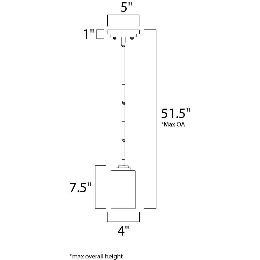 Maxim Lighting DEVEN 90030SWOI Mini Pendant Contemporary - Bronze