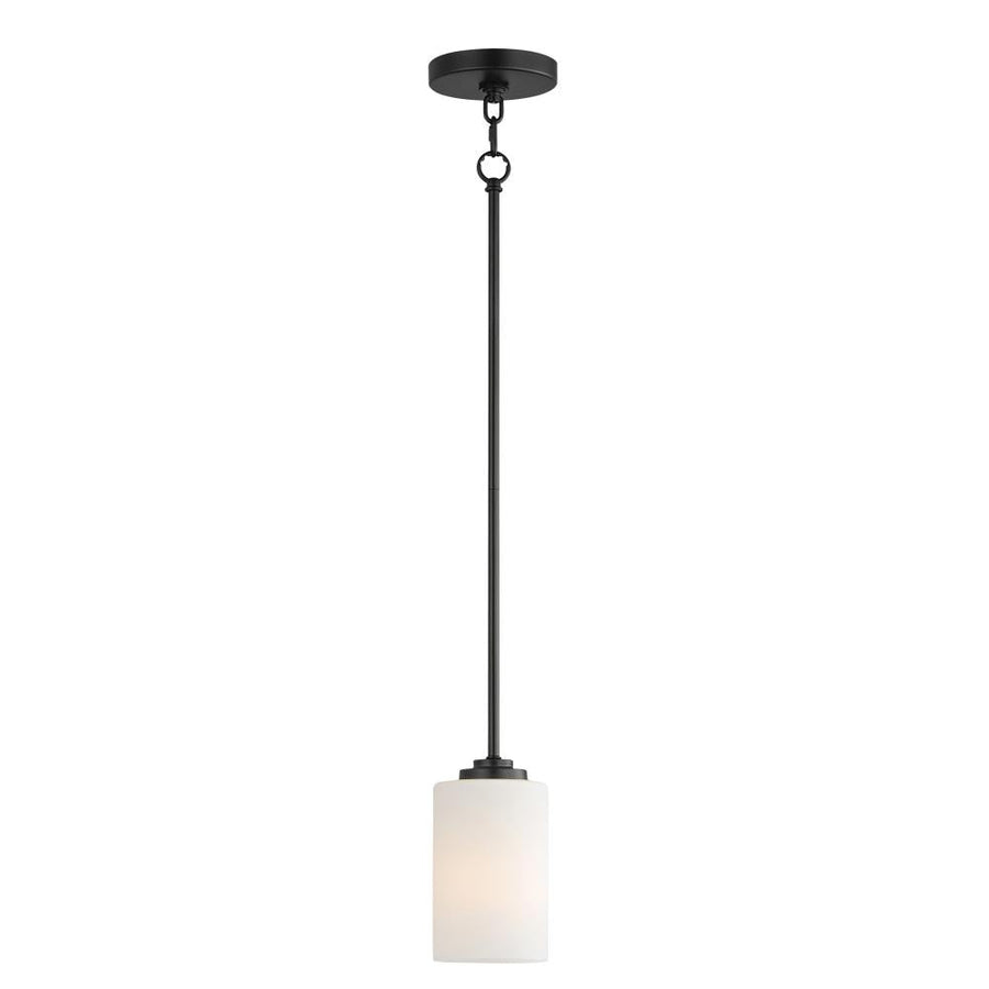 Maxim Lighting 90030SWBK Deven 4 Inch Pendant – Black