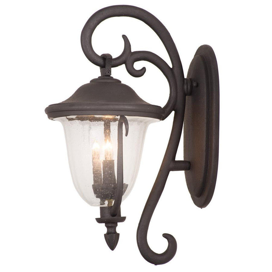 Santa Barbara Outdoor 16 Inch Wall Lantern – Textured Matte Black – 9003MB