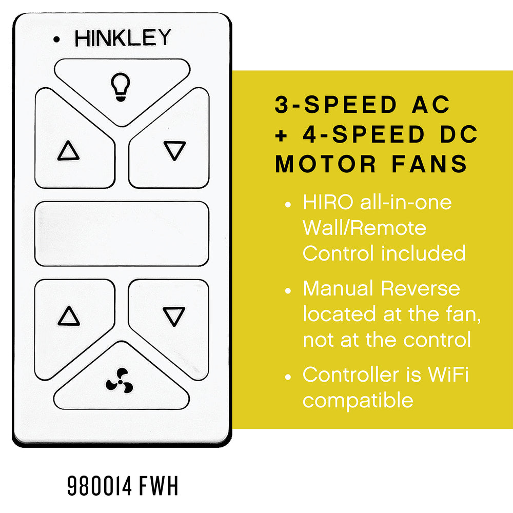 Hinkley Lighting INDY MAXX 900982FMW-LDD Fan Modern - Matte White