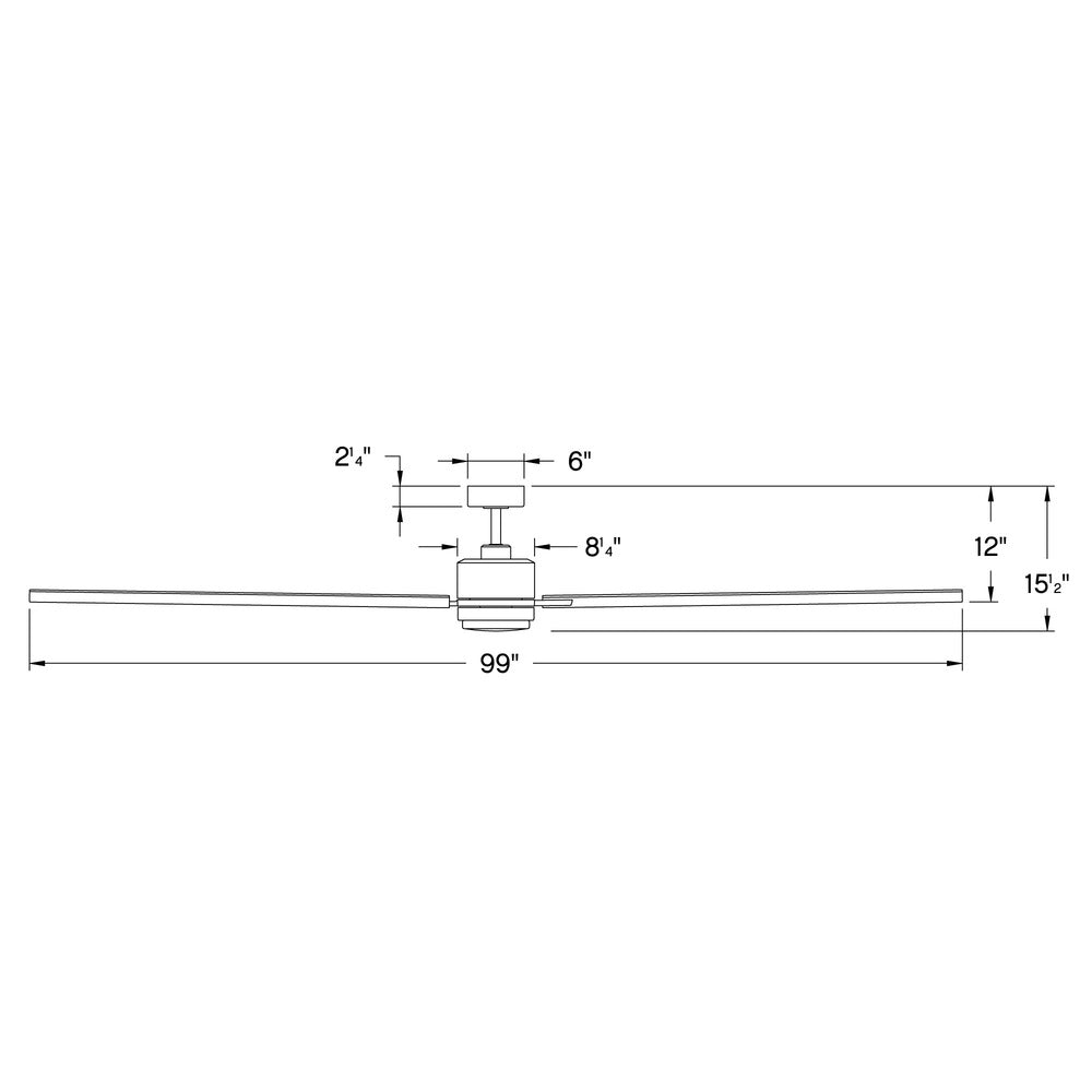 Hinkley Lighting INDY MAXX 900999FMW-LDD Fan Modern - Matte White