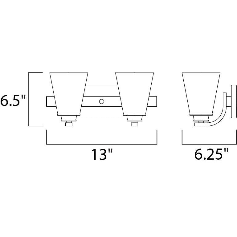 Maxim Lighting CONICAL 9012SWSN Bathroom Fixture Contemporary - Nickel