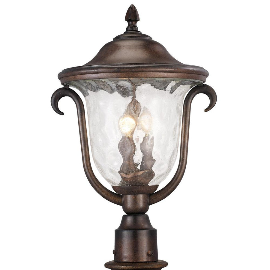 Santa Barbara Outdoor 13 Inch Outdoor Post Lantern – Burnished Bronze – 9012BB