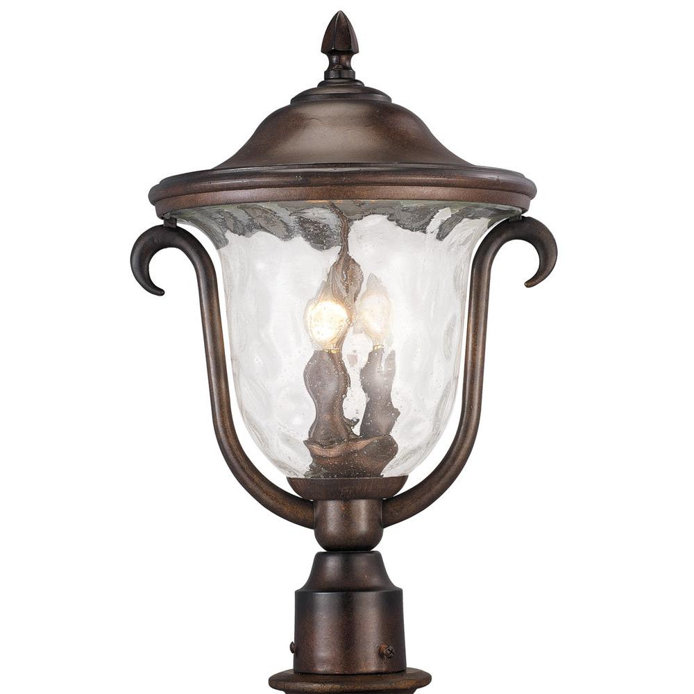 Santa Barbara Outdoor 13 Inch Outdoor Post Lantern – Burnished Bronze – 9012BB