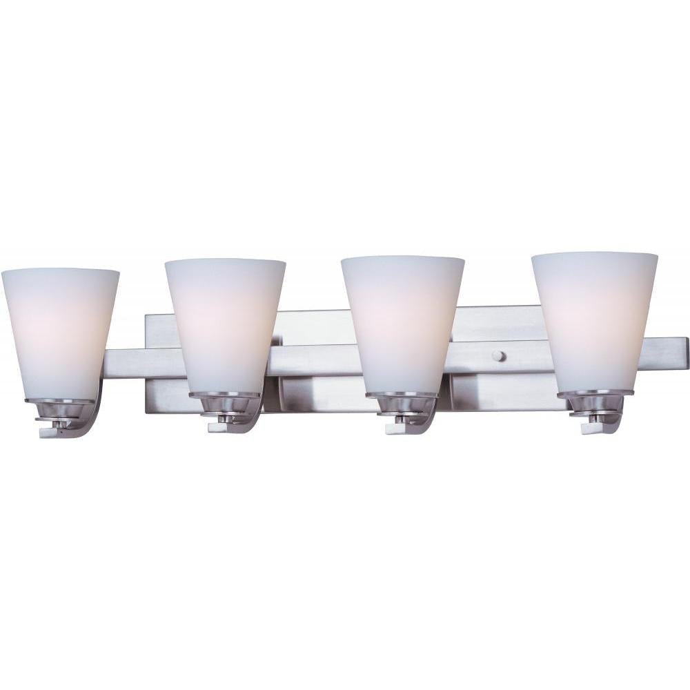 Conical 26.25 Inch Bathroom Vanity - Satin Nickel