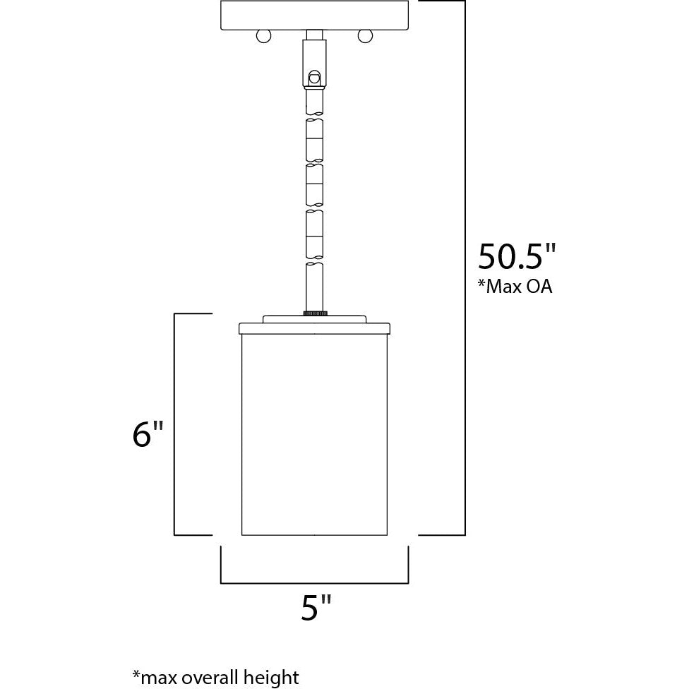 Maxim Lighting CORONA 90200FTSN Mini Pendant Contemporary - Nickel