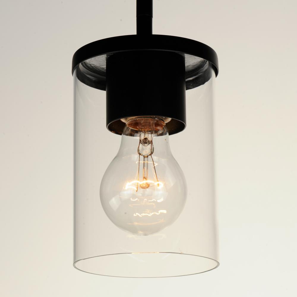 Maxim Lighting CORONA 90200CLBK Mini Pendant Contemporary - Black