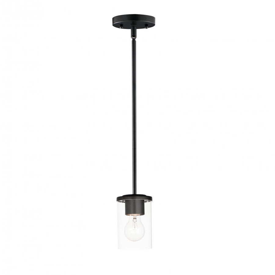 Maxim Lighting 90200CLBK Corona 5 Inch Mini Pendant – Black