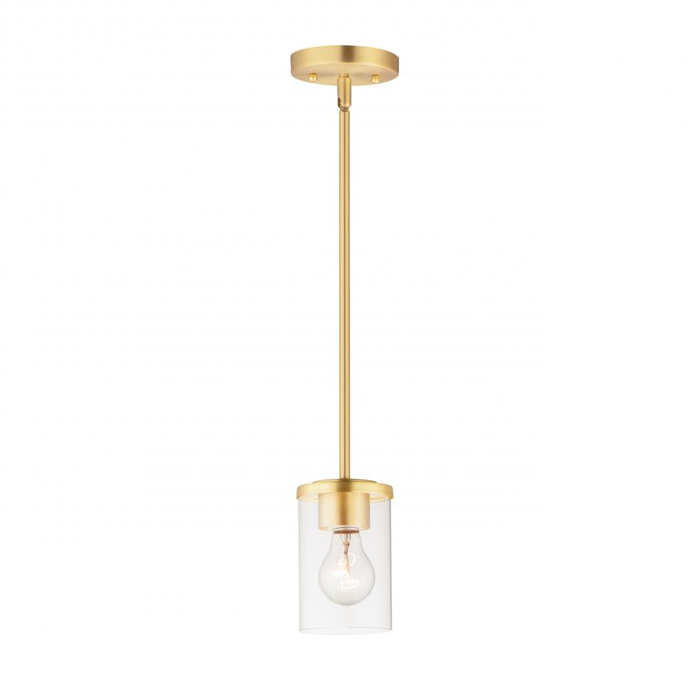 Maxim Lighting CORONA 90200CLSBR Mini Pendant Contemporary - Brass