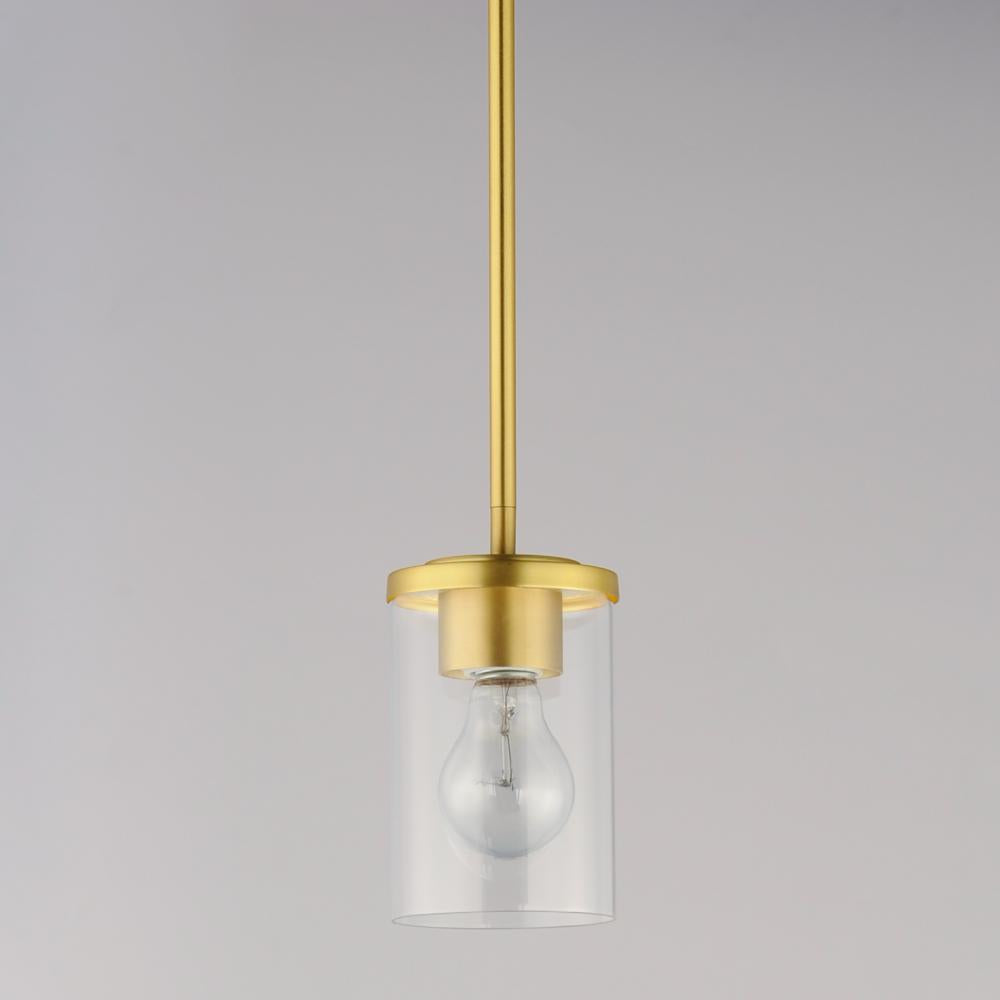 Maxim Lighting CORONA 90200CLSBR Mini Pendant Contemporary - Brass