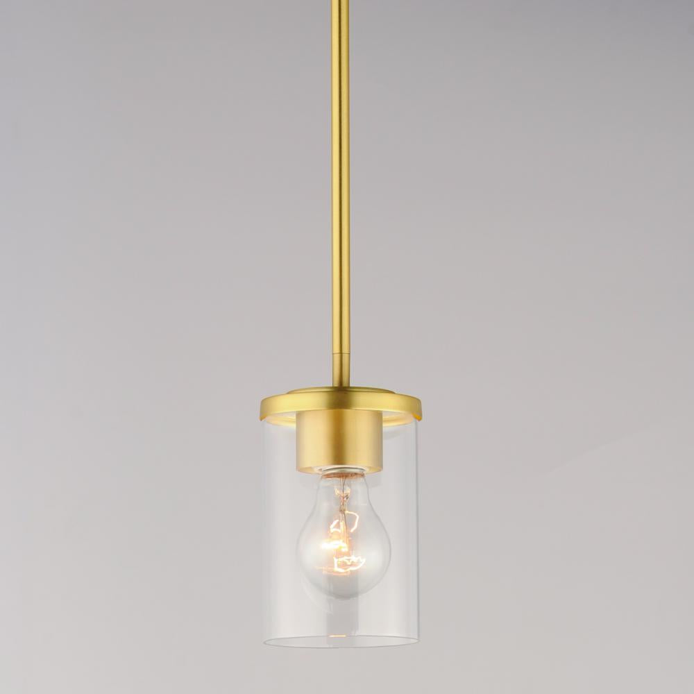 Maxim Lighting CORONA 90200CLSBR Mini Pendant Contemporary - Brass