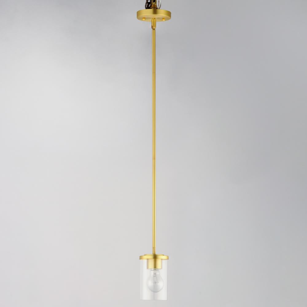 Maxim Lighting CORONA 90200CLSBR Mini Pendant Contemporary - Brass