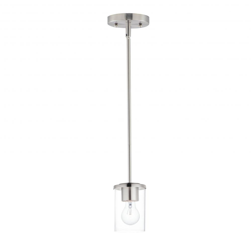 Maxim Lighting CORONA 90200CLSN Mini Pendant Contemporary - Nickel