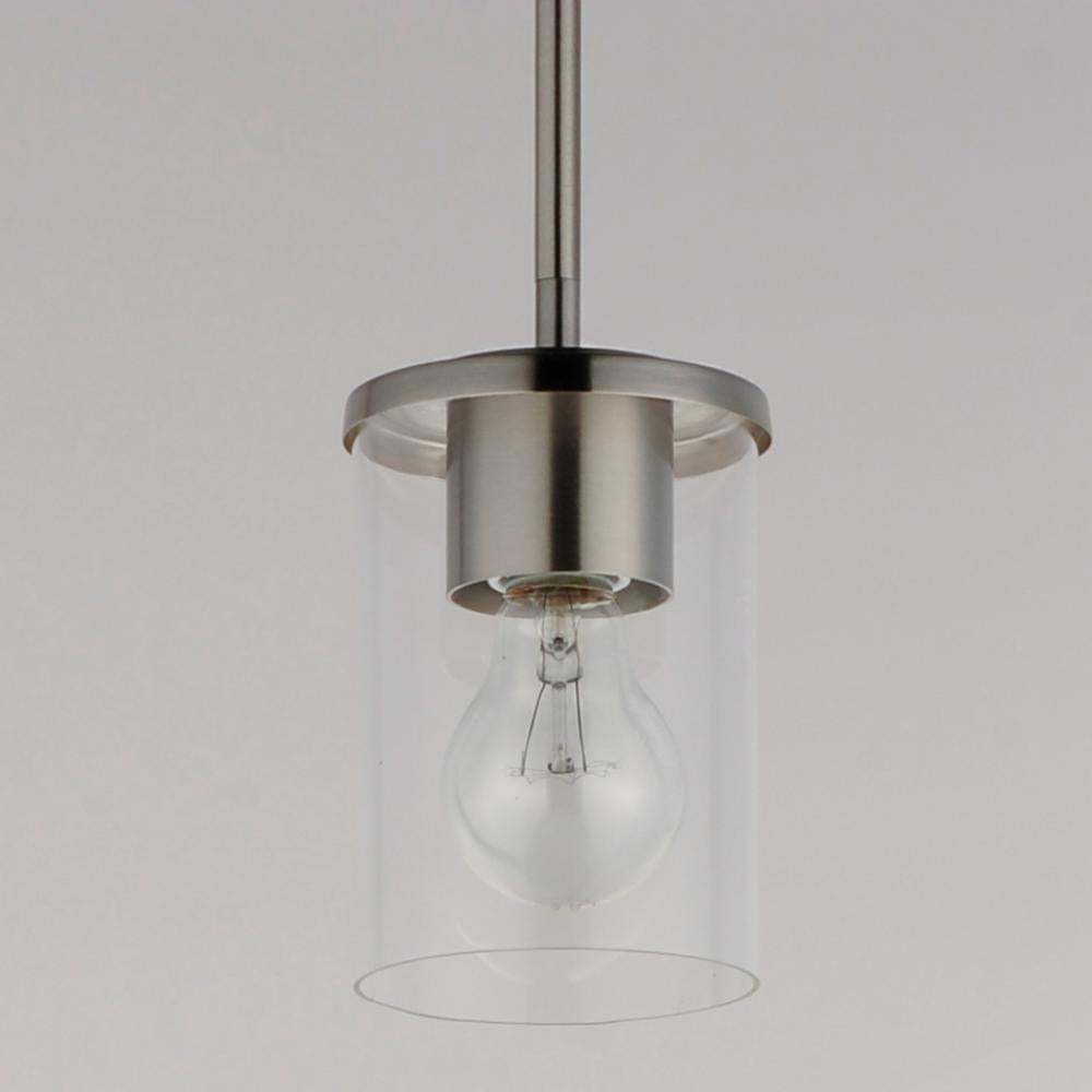 Maxim Lighting CORONA 90200CLSN Mini Pendant Contemporary - Nickel