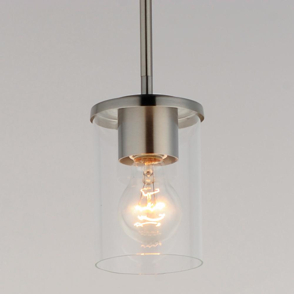 Maxim Lighting CORONA 90200CLSN Mini Pendant Contemporary - Nickel