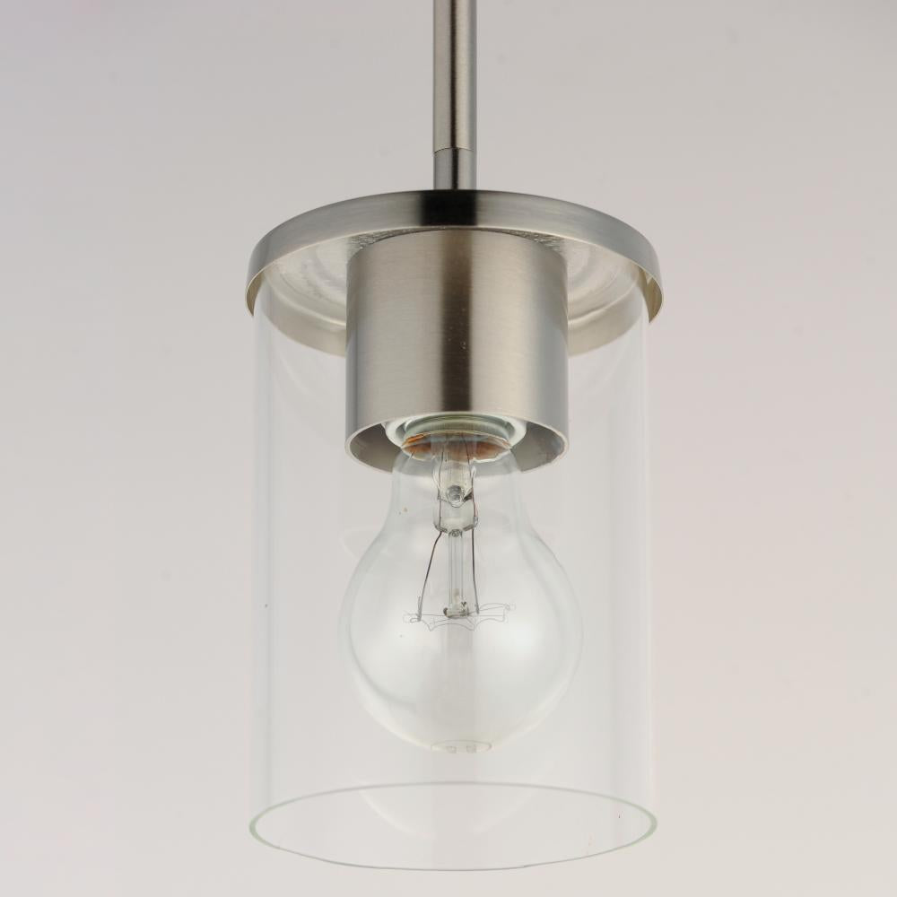 Maxim Lighting CORONA 90200CLSN Mini Pendant Contemporary - Nickel