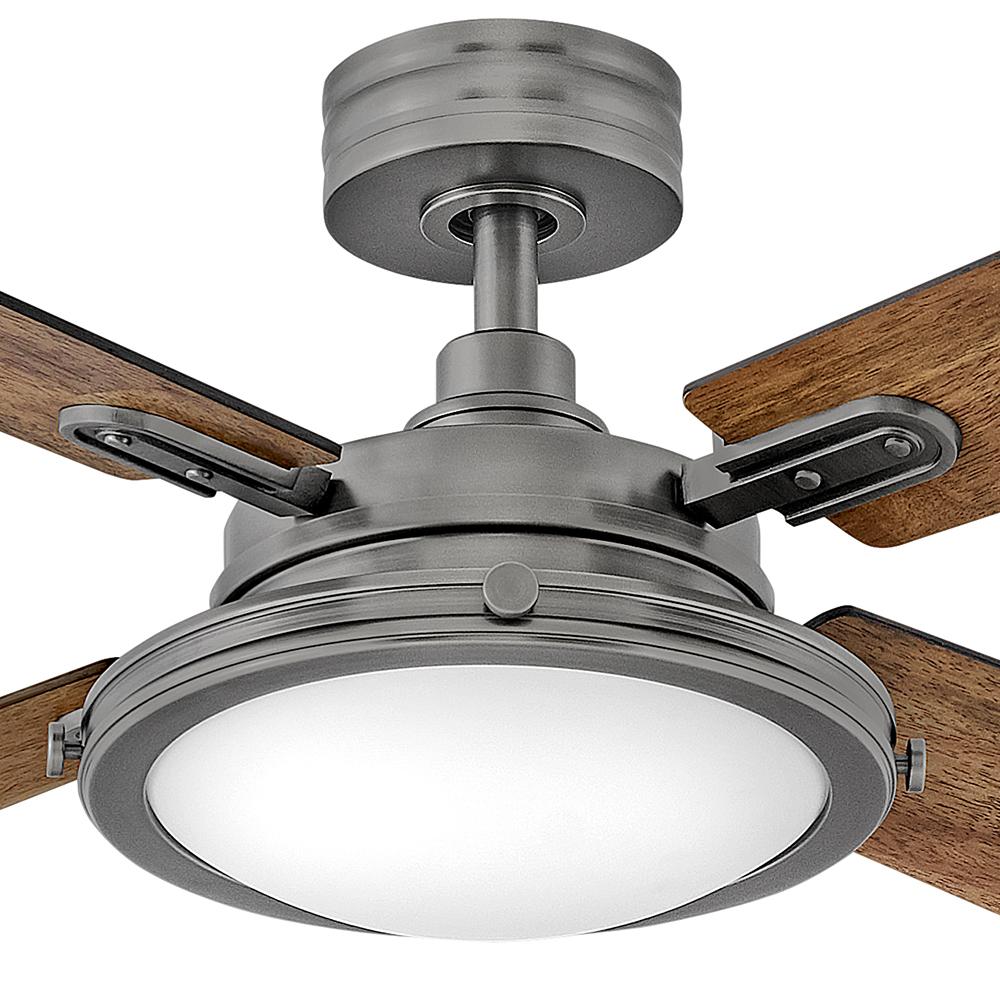 Hinkley Lighting COLLIER 903254FPW-LID Fan Mid Century Modern - Pewter