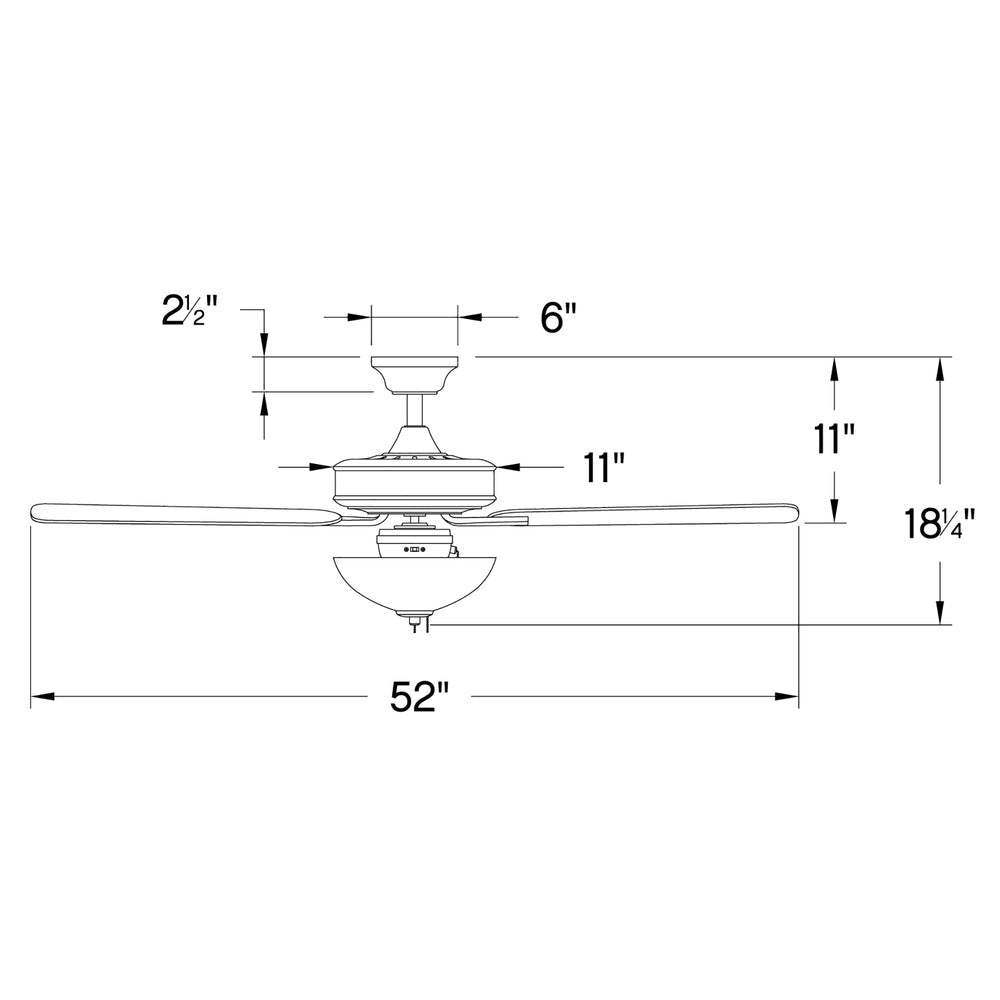 Hinkley Lighting METRO ILLUMINATED 903352FCW-LIA Fan Traditional - Chalk White