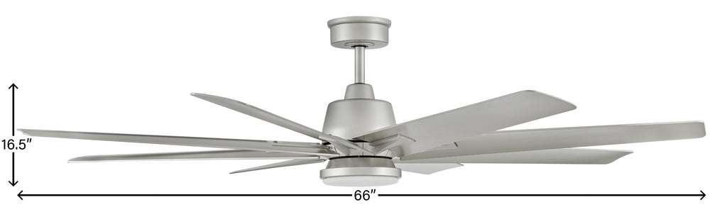 Hinkley Lighting CONCUR 904566FBN-LWD Fan Transitional - Brushed Nickel