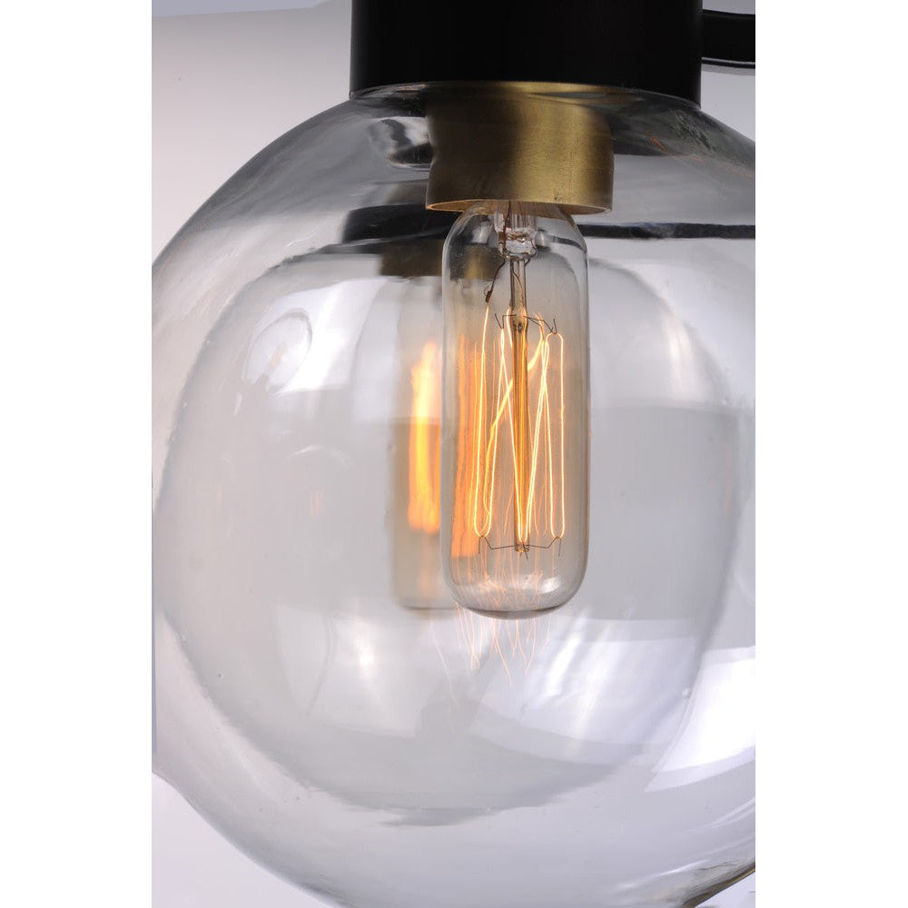 Maxim Lighting BAUHAUS 90510CLBZSBR Mini Pendant Transitional - Brass