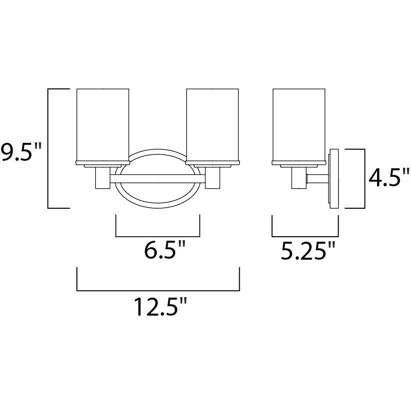 Maxim Lighting CYLINDER 9052SWSN Bathroom Fixture Contemporary - Nickel