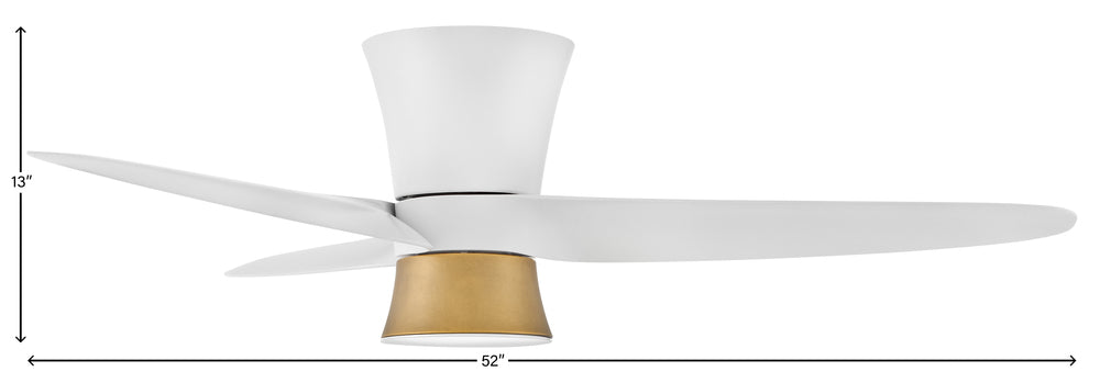 Hinkley Lighting NEO 905452FMW-LDD Fan Modern - Matte White