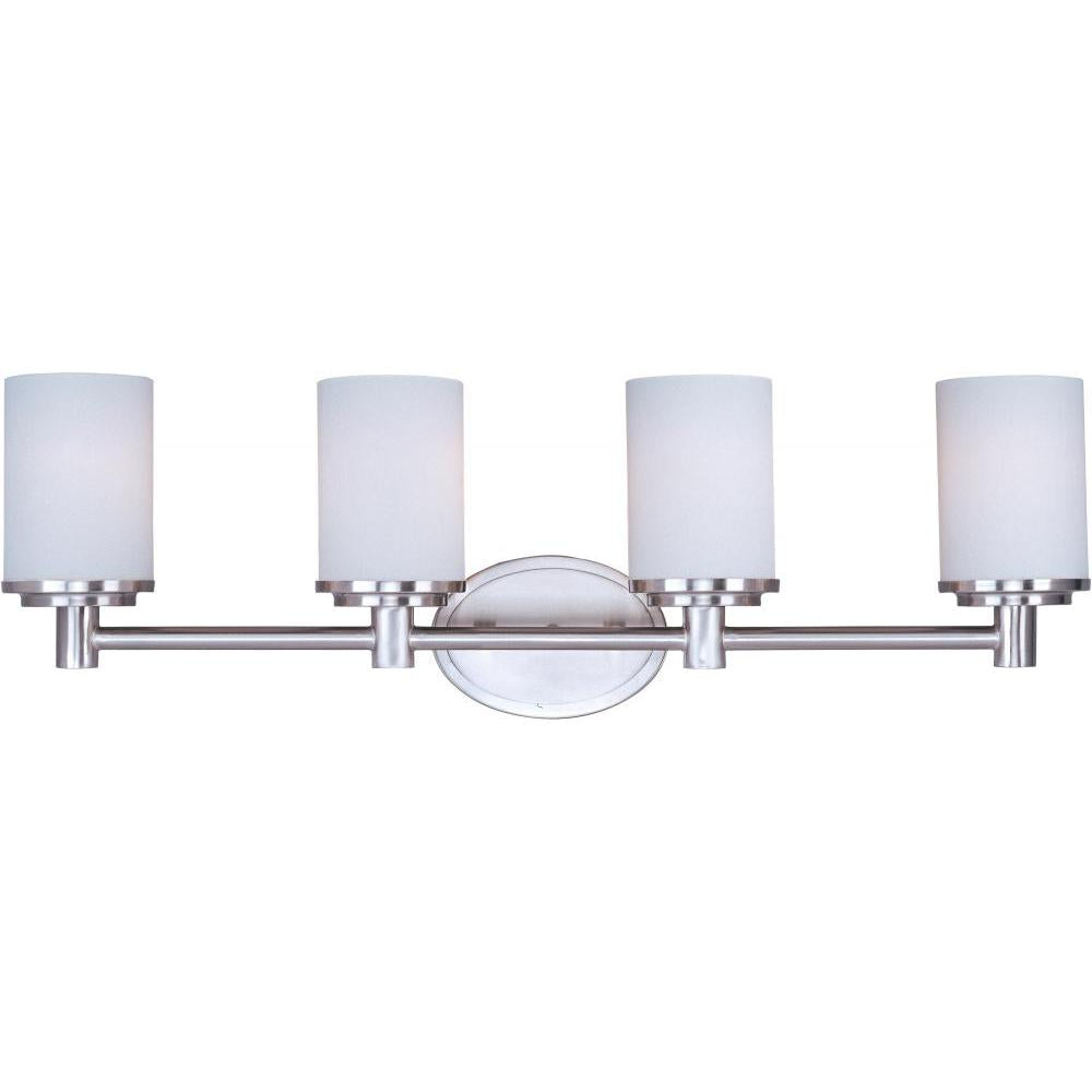 Cylinder 29 Inch Bathroom Vanity - Satin Nickel