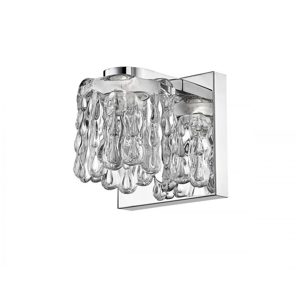 1 Light Wall Sconce-Crystal