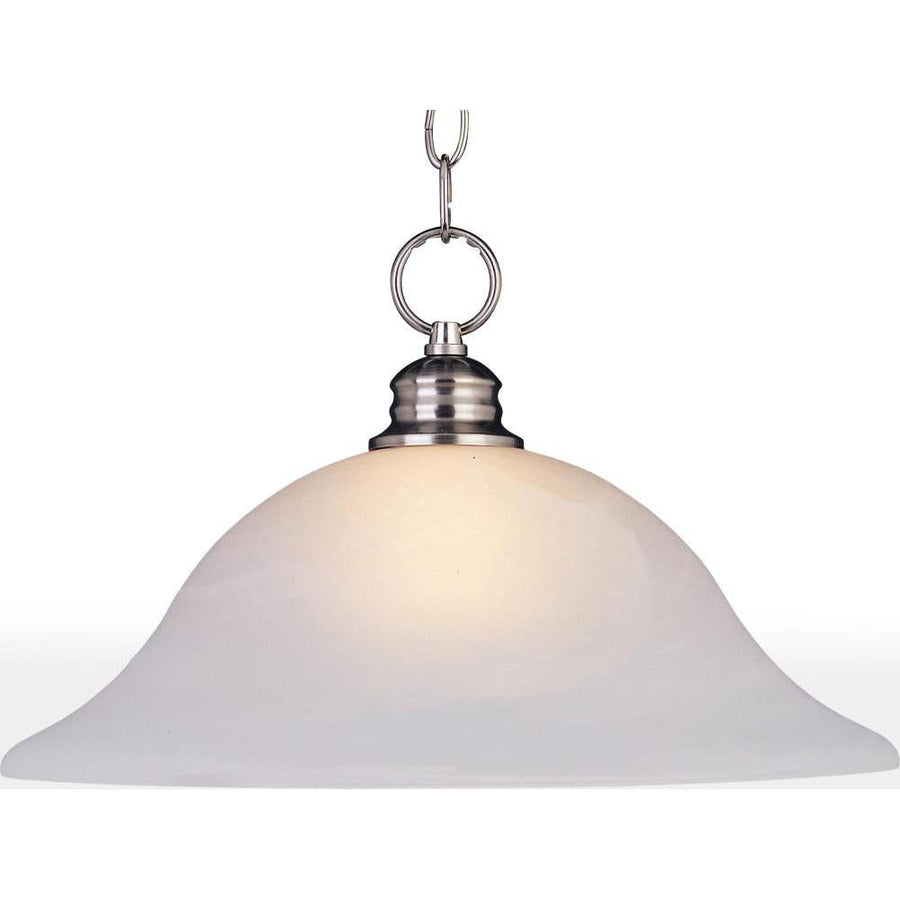 Maxim Lighting 91076FTSN Essentials 16 Inch Semi Flush Mount Light – Satin Nickel