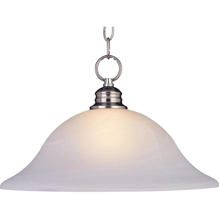 Maxim Lighting 91076MRSN Essentials 16 Inch Semi Flush Mount Light – Satin Nickel