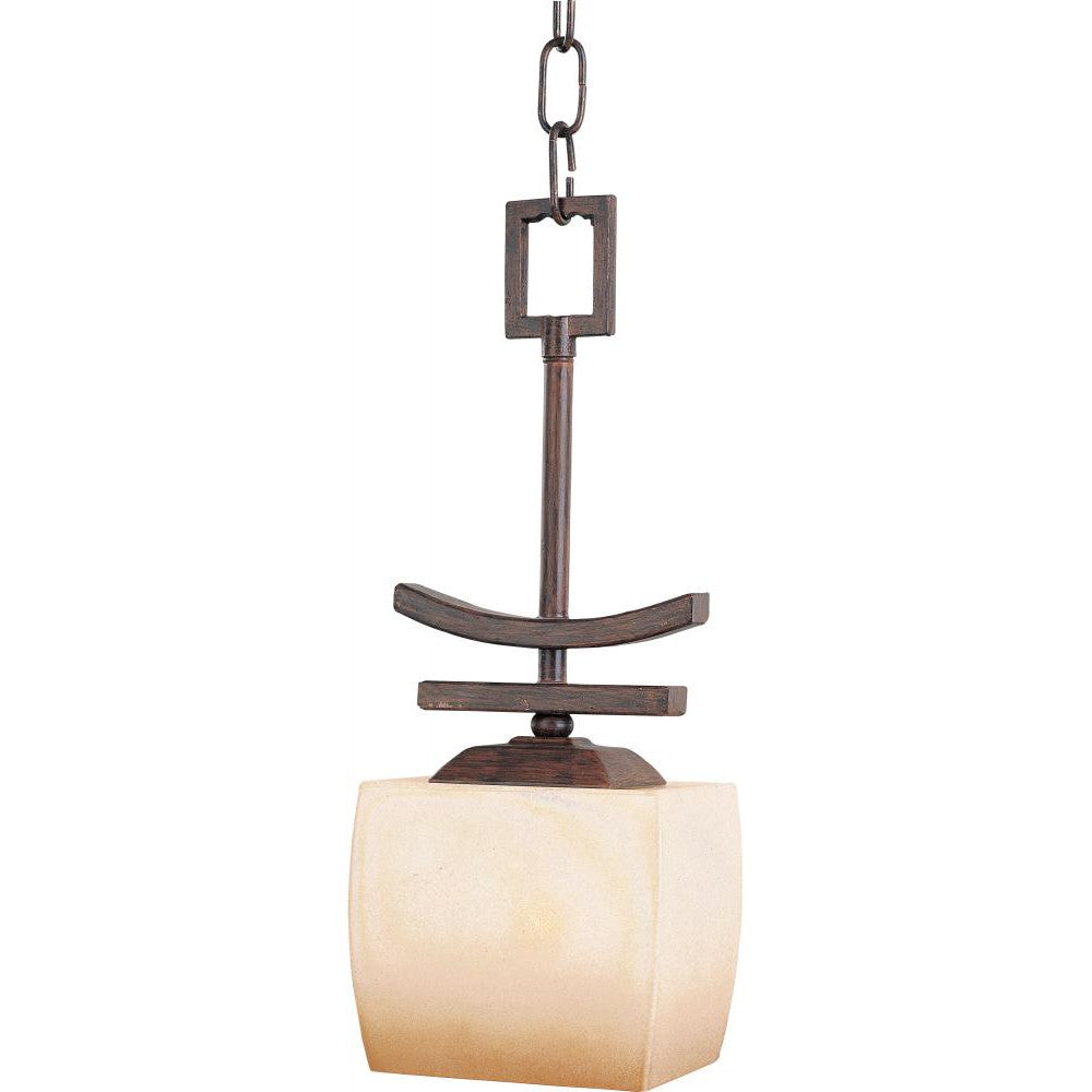 Maxim Lighting ASIANA 91082WSRC Mini Pendant Asian - Brown