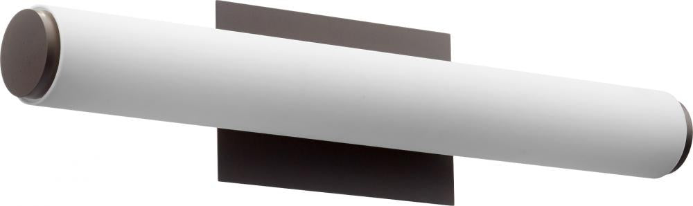 Quorum Lighting 911-24-86 Bathroom Fixture Contemporary - Oiled Bronze W Matte White Acrylic