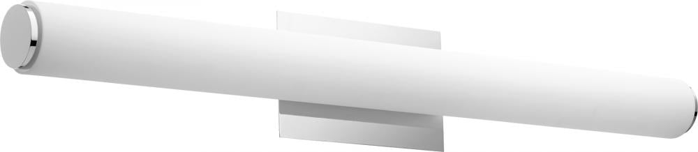 Quorum Lighting 911-35-62 Bathroom Fixture Contemporary - Polished Nickel W Matte White Acrylic