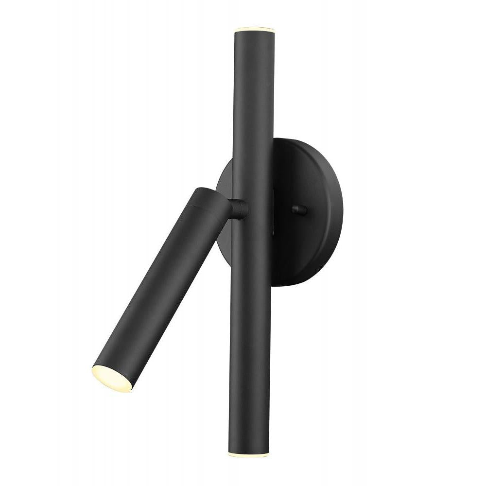3 Light Wall Sconce-Matte Black