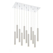11 Light Chandelier-Brushed Nickel
