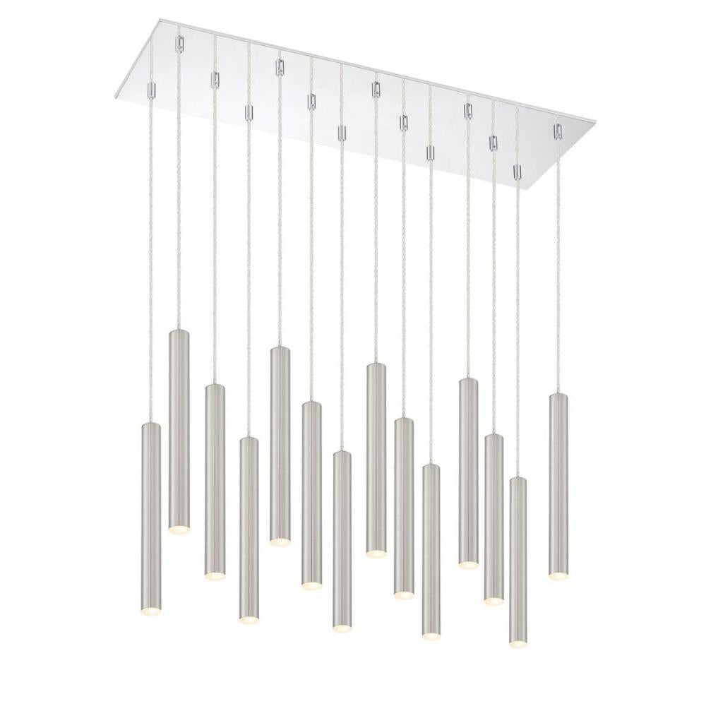 14 Light Chandelier-Brushed Nickel