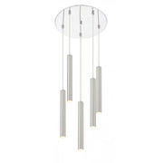 5 Light Chandelier-Brushed Nickel