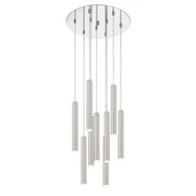 9 Light Chandelier-Brushed Nickel